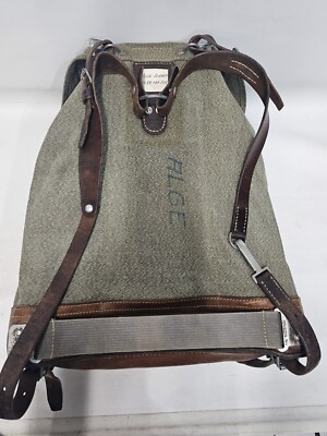 Schweizer Armee Rucksack Original 1964 (Groß) mit Leder Riemen