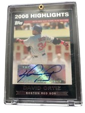 David Ortiz 2006 Highlights topps autographed home-run record baseball card