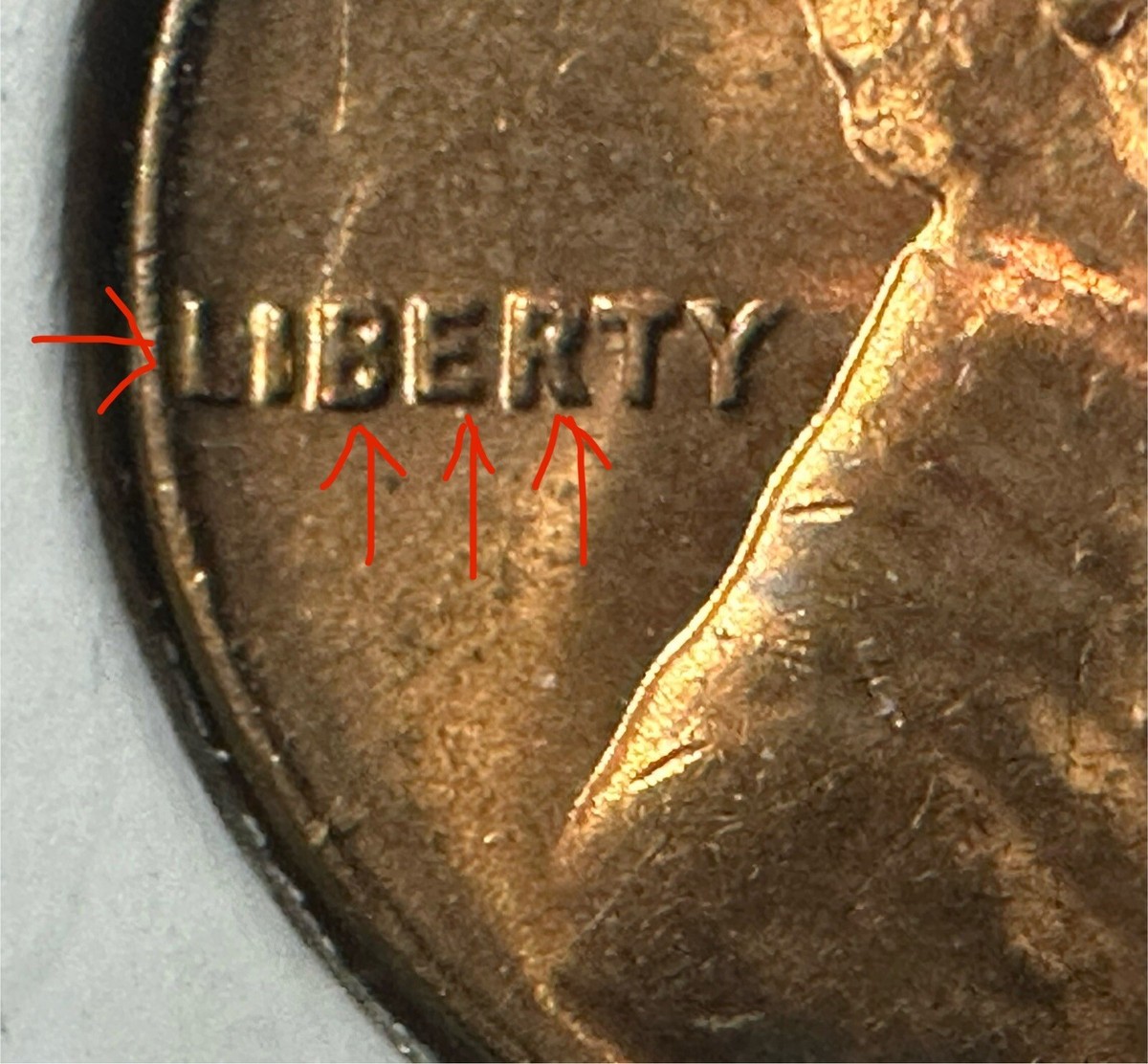1964 No Mint Mark Lincoln Cent DOUBLE DIE OBVERSE w/ 