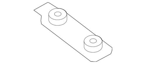 Placa de tuerca del enganche de remolque para Ford F-250/350 Super Duty 2017-2020 (N/P W718182-S439)
