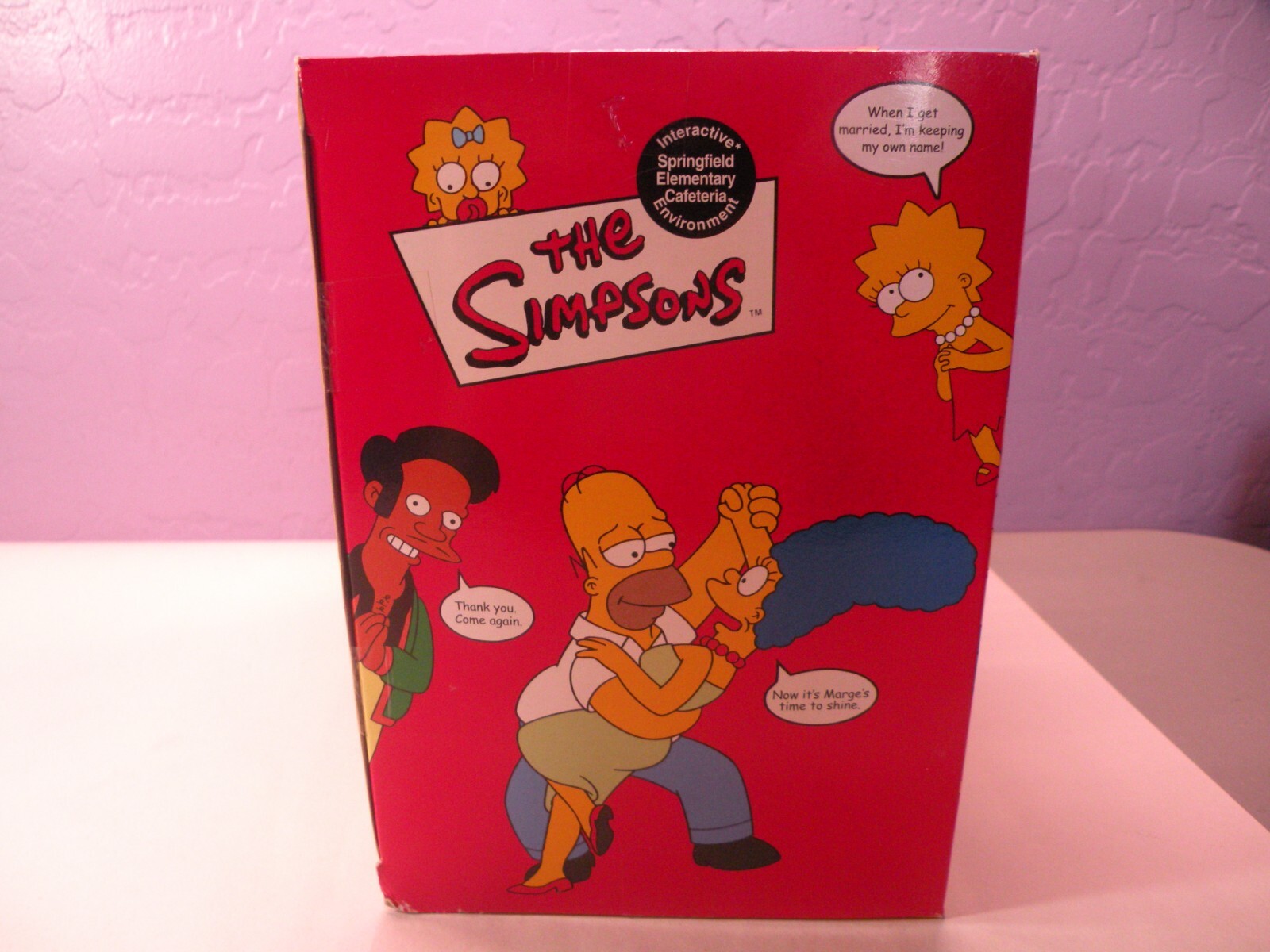 2002 The Simpsons World of Springfield Playsets Playmates Cafeteria No