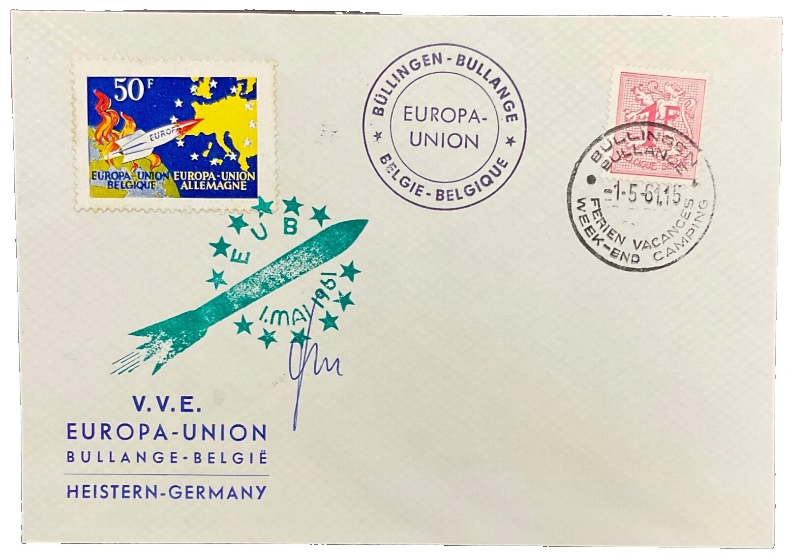 Belgian Cover Transportation Postal Stamps