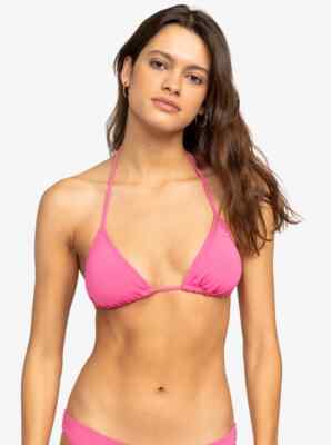 Roxy Beach Classics Tiki Triangle Bikini Top - Women's - Medium / Shocking Pink