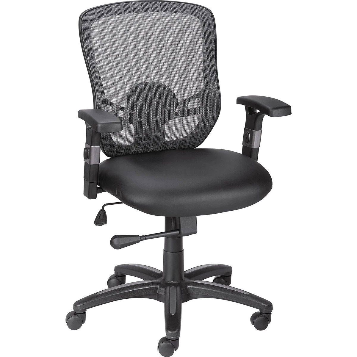 Staples Corvair Mesh Back Luxura Faux Leather Computer and Desk