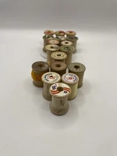 Vintage Wood Spool 1 1/4” Lot Of 17