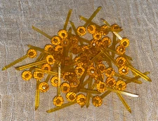 50 Mini Globe Pin lights For Ceramic Christmas Tree Amber