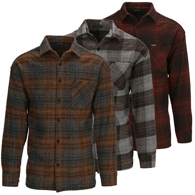 Herren Hemd Kariert Holzfällerhemd Flanellhemd Oversize Baumwolle Shirt H-264