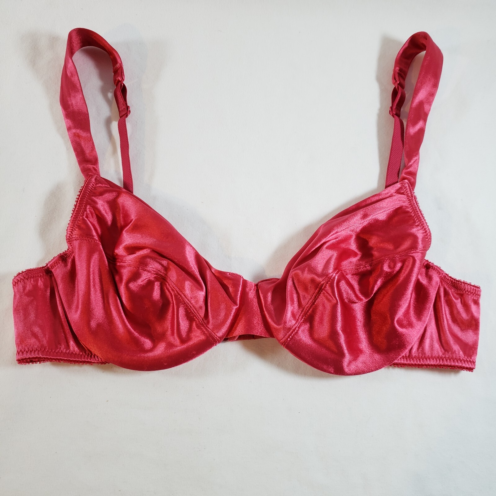 Victoria's Secret Second Skin Satin Unlined Full Coverage Bra 38B Candy ...