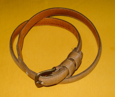 ❤️COACH Y2K BEIGE CAMEL GLOVE TANNED LEATHER BELT SZ LARGE Vintage Coach Y2K Beige Camel Glove Tanned Leather Belt  main image 4