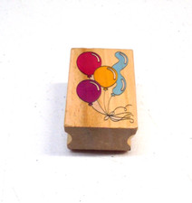 Happy Birthday Balloons Rubber Stamp Scrapbooking Crafts
