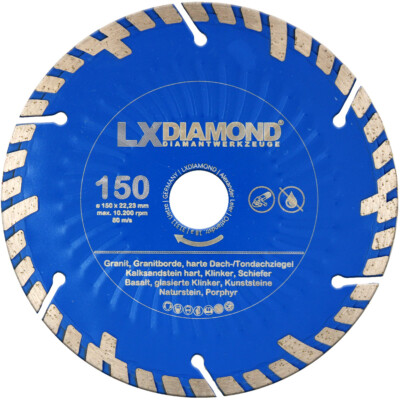 LXDIAMOND Diamant-Trennscheibe 150 mm passend für BAIER BDN 452 453 463 466 KS