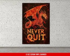 Motivational Fitness Banner - Large Home Gym Wall Art