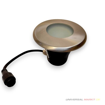 LED Bodeneinbauleuchte Easy Connect Ø120 mm 4 W GU10 3000 K IP65 Edelstahl