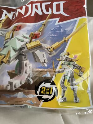 ゼロ LEGO Ninjago Ice Dragon Creature Polybag Set 30649, 70 Pieces, 2