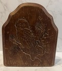 Vintage Carved Wood Owl Bookends ~ PreOwned — photo 3