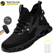 Work Safety Shoes Non-slip Anti-smashing Steel Toe Shoes Puncture work boots