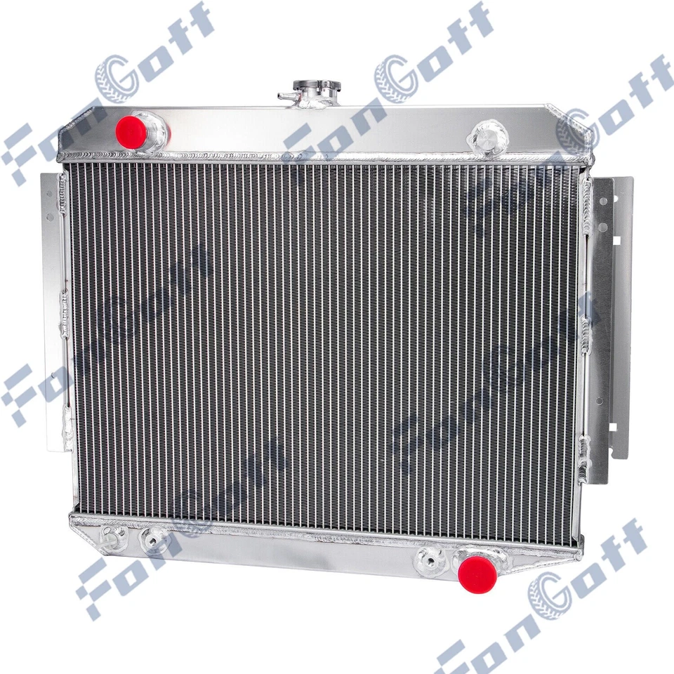 Nuevo radiador de 3 filas para 1971-1979 75 Dodge D100 D150 D200 W100 W200 V8 5,2 L/5,9 L Foto 3 de 4