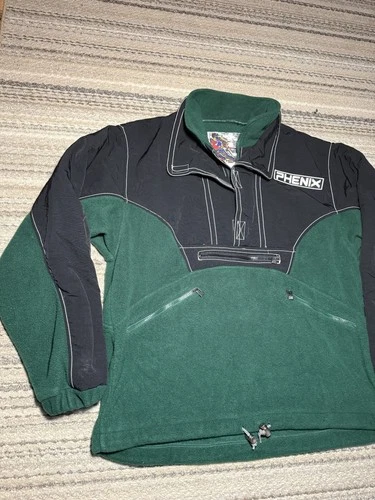 Vtg Phenix Fleece Jacket Mens XL Green Pullover Ski Snowboard Canada Outdoors image 3