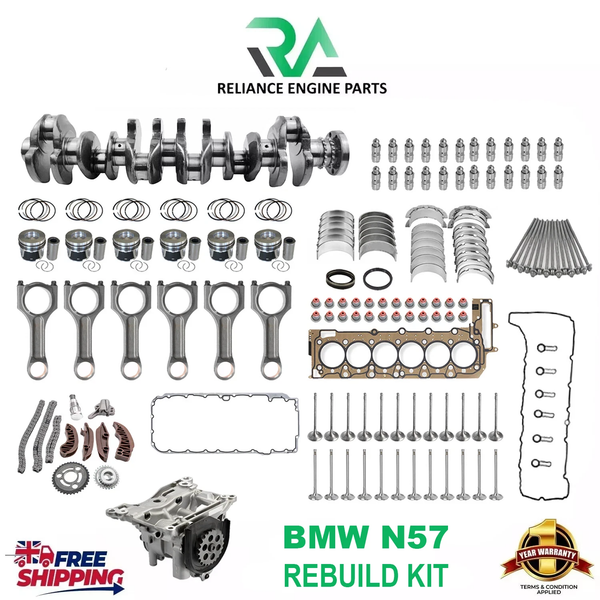 BMW N57 3.0 Diesel Motor Kurbelwelle Geschmiedet Rebuild Kit Neu (4WEB)-image