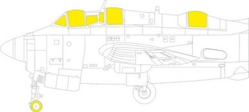 Eduard EX1017 1/48 Paint Mask for AIRFIX Gannet AS.1/AS.4 TFace
