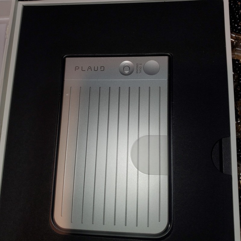 PLAUD Note AI Voice Recorder Note Taking Transcribe Summarize 64GB Memory SILVER