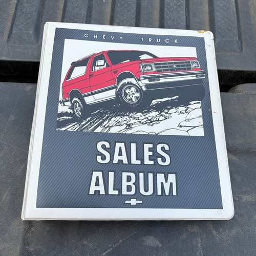 1984 Chevy Truck Dealer Sales Album Paint Chips Fabric Samples Blazer Suburban