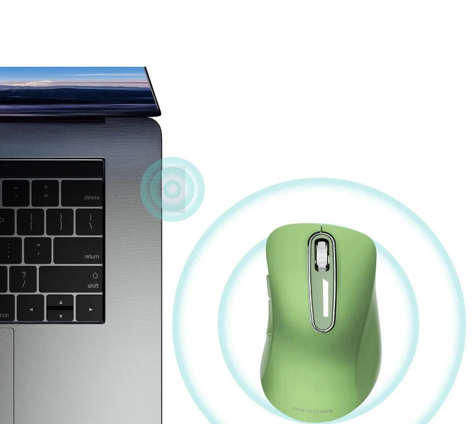 Memzuoix 2.4G Ratón Inalámbrico, 1200 DPI Móvil Óptico Inalámbrico Mouse con USB Foto 4 de 4