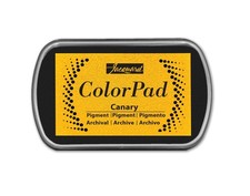 Jacquard ColorPad Archival Pigment Ink Stamp Pad, Canary, Acid-Free, Non-Toxic