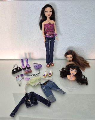 My Scene Swappin' Style Nolee Puppe Mattel Barbie Swapping Styles Wechselköpfe