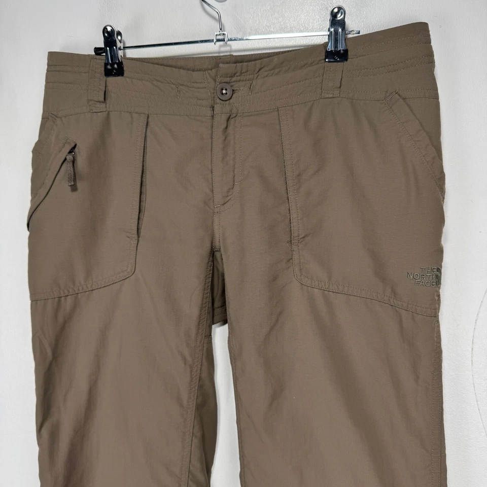 Pantalones de aventura The North Face para mujer talla 10 marrón nailon bolsillos con cremallera enrollables Foto 3 de 4