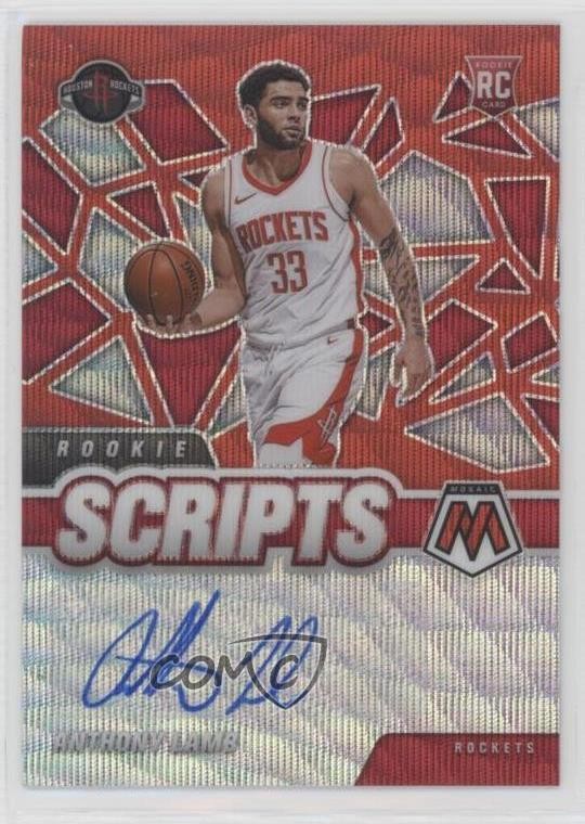 2020 Panini Mosaic Rookie Scripts Red Wave Prizm Anthony Lamb #RS-ALB Auto 13k3