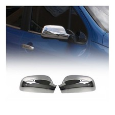 Spiegelkappen Spiegelabdeckung für Peugeot 307 2001-2009 Edelstahl Silber 2tlg