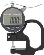 Hilitand Digital Thickness Gauge 0-12.7mm Electronic Micrometer Inch Metric