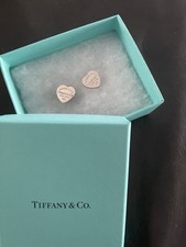 Tiffany & Co. Herz Ohrstecker, 925 Silber, Return to Tiffany