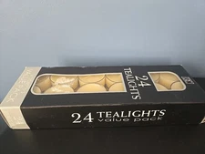24 Tea Light Tealight Candles Package Ivory - Dynamic Collection