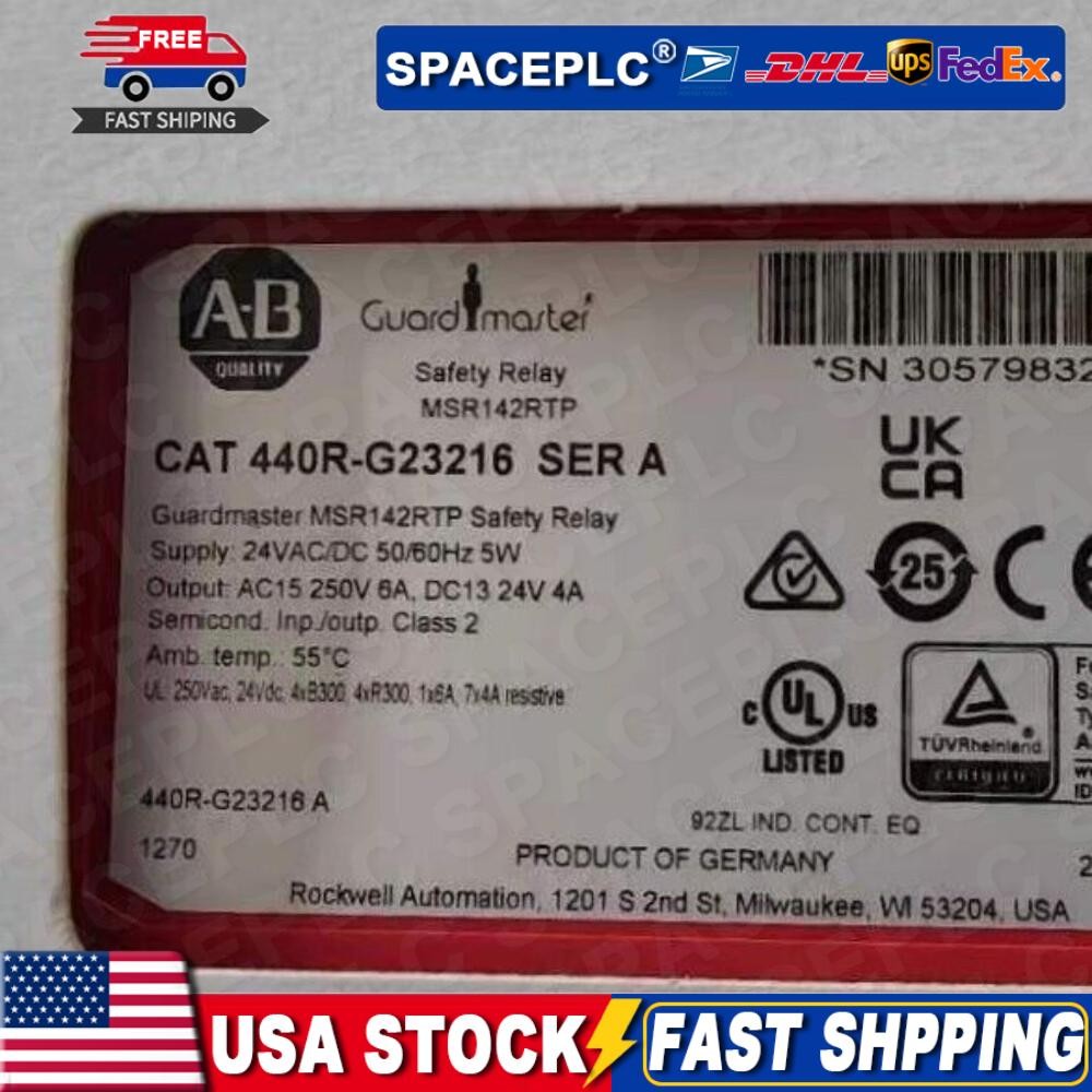 Allen Bradley 440R-G23216 GuardMaster 24 V Safety relay 440RG23216 US Free Tax