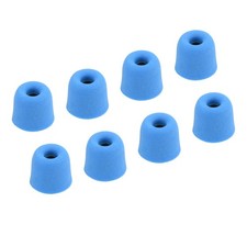 Replacement Foam Ear Tips Earbuds Bud 3-4mm Middle Size Blue 8 Pcs