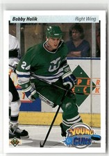 1990-91 UPPER DECK #534 BOBBY HOLIK HARTFORD WHALERS RC