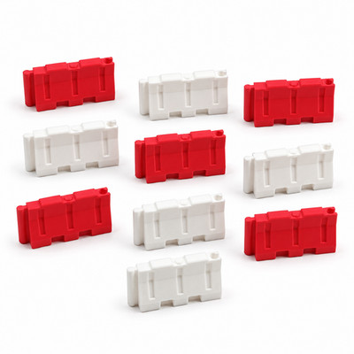 Straßenbau-Verkehrssperren rot weiß Druckguss-Auto Diorama 10 20 Stück Maßstab 1:24