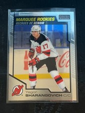 2020-21 O-Pee-Chee Platinum Yegor Sharangovich Marquee Rookie RC Card #178. rookie card picture