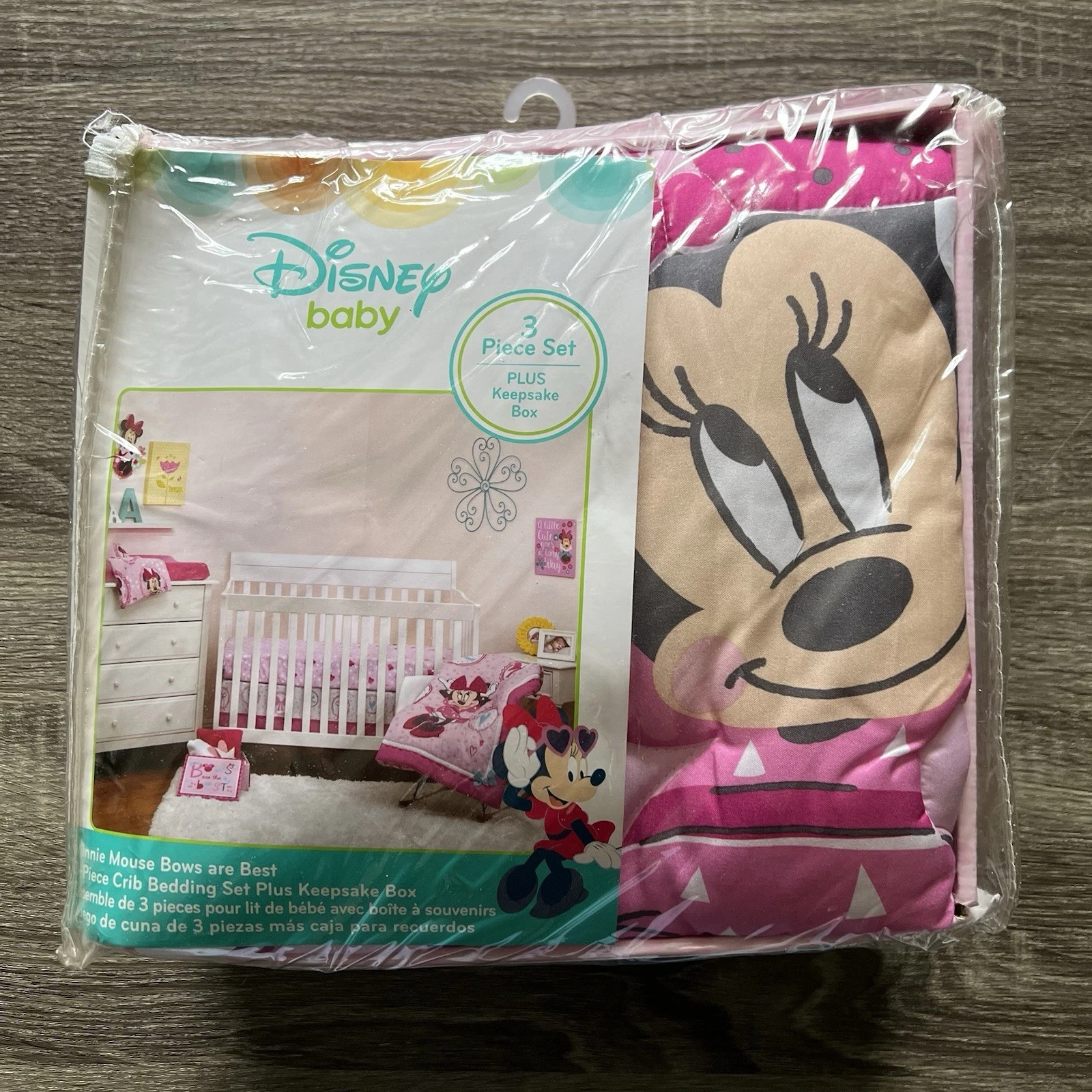 Minnie Mouse Crib Bedding Gift Set – 3 Pc Disney Baby Comforter Sheet Ruffle
Opens in a new window o