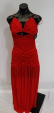 Nookie Women's Monroe Cut-Out Detail Ruched Bodice Maxi Dress BE5 Flame Size XS