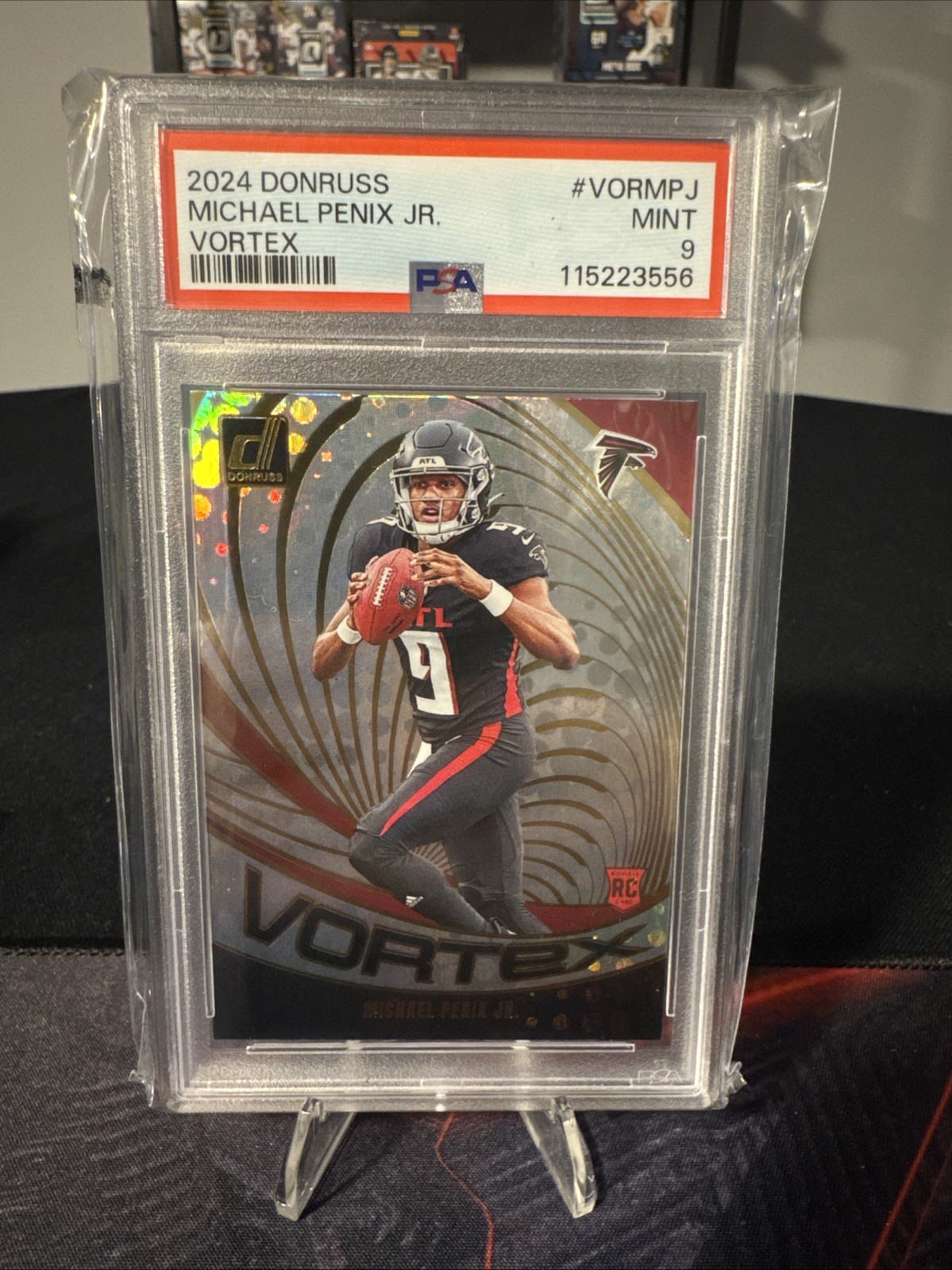 2024 PANINI DONRUSS VORTEX #VORMPJ MICHAEL PENIX JR. ROOKIE RC PSA 9