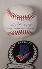 JACOB DEGROM SIGNED ROY & CY OFFICIAL MLB BASEBALL RANGERS METS BECKETT AUTO