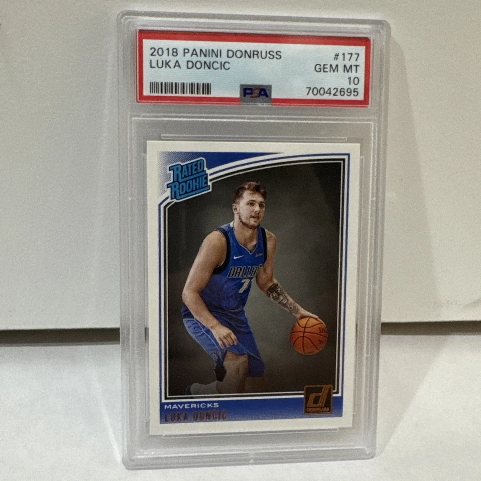 Panini Donruss Luka Doncic 2018 clasificación novato PSA 10 #177   Foto 2 de 3