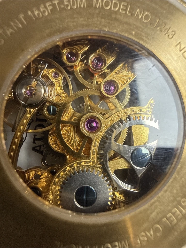 Reloj pulsera Invicta Russian Diver Skeleton tono dorado sin correa para hombre” Foto 4 de 4