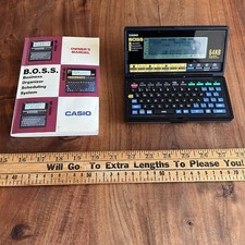 Casio BOSS SF-8000 64KB Business Organizer Schedule System With Owners Manual