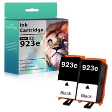 2Pack Replacement Black 923e Ink Cartridge for HP OfficeJet Pro 8120 8138e 8139e