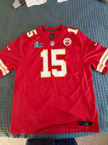 Nike Kansas City Chiefs Patrick Mahomes #15 Super Bowl LVII Jersey Men’s 2XL Red