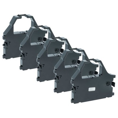 5x Farbband für Star Micronics LC 24-200 LC 24-20 LC 24-15 LC 24-100 Schwarz